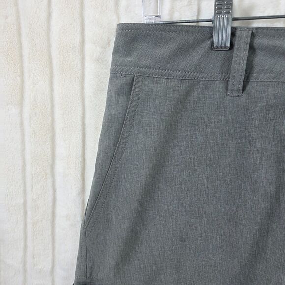 Pelagic Men's High Performance Deep Sea Hybrid Fishing Shorts Light Gray Size 34 - Picture 2 of 16